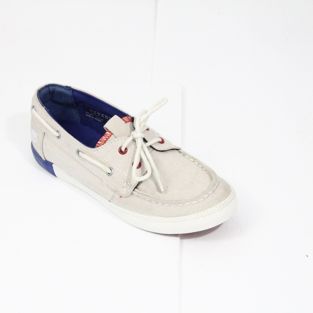 Timberland Women's Boat Shoes sz 7.5 Loafer Canvas Moccasin Casual fashion